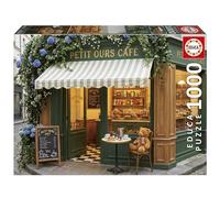 Educa - Puzzle El Café del Osito 1000 Piezas para Adultos ilustración Juego | Ilustración tierna con ositos en una cafetería acogedora, actividad relajante para casa, a partir de 14 años (20561)