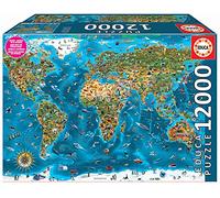 Educa - Puzzle Gigante de 12000 Piezas para Adultos | Maravillas del Mundo - XXL Puzzles. Recomendado a Partir de 14 años (19057)