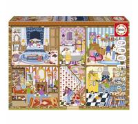 Educa - Puzzle Hogar Dulce hogar de 1000 Piezas para Adultos | Imagen cálida y acogedora con Materiales Premium y Corte preciso | Edad 14+ (20773)