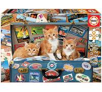 Educa - Puzzle Infantil con 200 | Gatitos Viajeros. Puzzle Compuesto por 200 Grandes Piezas. Medida aproximada una Vez montado: 40 x 28 cm. A Partir de 6 años (18065)