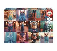 Educa Borrás Puzzle infantil Animales de Moda 200 piezas 40 x 28 cm A partir de 6 años