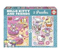 Educa - Puzzle Infantil de 500 Piezas | Hello Kitty y Amigos Donuts | Medidas: 34 x 48 cm | A Partir de 11 años (20587)