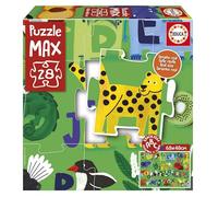 Educa - Puzzle MAX Infantil con una Imagen educativa | Alphabet Animals | 28 Grandes Piezas, fáciles de manipular y Encajar | A Partir de 3 4 5 años (20492)