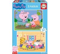 Educa Borrás – Set de 2 puzzles infantiles Peppa Pig – 48 piezas, 28x20 cm, +4 años