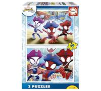 Educa - Puzzle Spidey & Amazing Friends | Set de 2 Puzzles Infantiles con 20 Piezas | Recomendados a Partir de 4 5 6 años (20490)