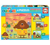 Educa - Puzzles progresivos Infantiles Hey Duggee con 12,16,20,25 | 4 Puzzles de con distinto número de Piezas. Recomendados a Partir de 3 años (19394)