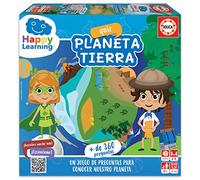 Educa - Quiz Planeta Tierra - Happy Learning, Juego de Mesa con +360 Preguntas Donde los niños aprenderán qué afecta a Nuestro Planeta y qué Podemos Hacer para cuidarlo. A Partir de 6 años (19321)