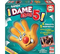 Educa - Rápido ¡Dame Esos Cinco!, Un divertidísimo Juego de Mesa para Toda la família, ¿serás Capaz de Dar 5 respuestas correctas Antes de acabar el Tiempo?, Recomendado a Partir de 12 años (17914)