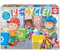 Educa - Re-Cycle! Juego de Mesa cooperativo Infantil, Aprende a Reciclar divirtiéndote con Este entretenido Juego de Mesa, A Partir de 4 años (18852)