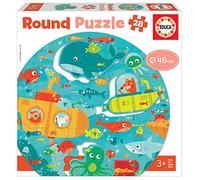 Educa - Round Bajo el Mar. Puzzle Redondo Infantil. 28 Piezas. +3 años (18907)
