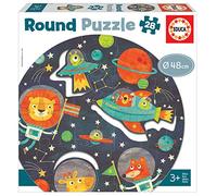 Educa - Round Espacio. Puzzle Redondo Infantil. 28 Piezas. +3 años (18908)