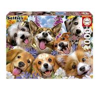 Educa - Selfie de Perritos | Puzzle de 1000 Piezas para Adultos. Medidas: 68 x 48 cm. Incluye Cola Fix Puzzle. A Partir de 14 años (19931)