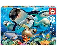 Educa Borrás Puzzle infantil 100 piezas Selfies bajo el agua Cartón reciclado (18062)