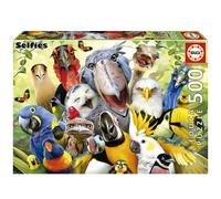 Educa - Selfies - Mira al pajarito - Rompecabezas de 500 piezas - Incluye pegamento - La imagen completa mide 48 x 34 cm - A partir de 14 a os (1