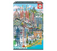 Educa - Serie Citypuzzle, Puzzle 200 Piezas, Barcelona (18473)