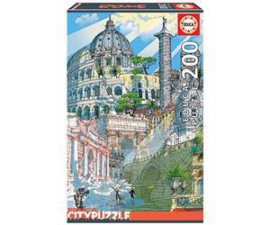 Educa - Serie Citypuzzle, Puzzle 200 Piezas, Roma (18468)
