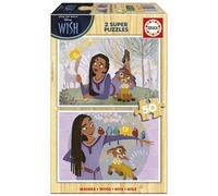 Educa - Set con 2 Puzzles Infantiles de Madera con 50 Piezas Cada uno y Las imágenes de Wish. Medidas: 28 x 20 cm. Recomendados a Partir de 5 años (19739)