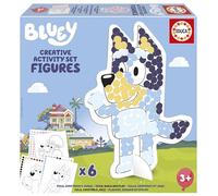 Educa - Set Creativo para Decorar Personajes de Bluey en 3D con Pegatinas de Colores. Manualidad para niños de 3 4 5 6 años (19885)