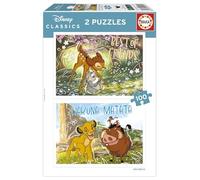 Educa - Set de 2 Puzzles Infantiles con 100 Piezas | Clásicos Disney | Recomendados a Partir de 6 7 8 años (20491)