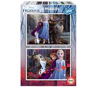 Educa - Set de 2 Puzzles Infantiles con 100 Piezas con imágenes de la película Frozen, Disney | Medidas: 40 x 28 cm. Recomendados a Partir de 6 7 8 años (18111)