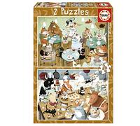 Educa - Set de 2 Puzzles Infantiles con 48 Piezas | Cuentos del Bosque by Kasandra. Medidas: 28 x 20 cm. Recomendados a Partir de 4 años (19687)