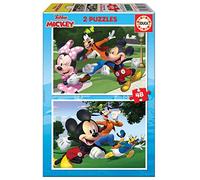 Educa - Set de 2 Puzzles Infantiles con 48 Piezas de cartón | Disney Mickey and Friends. A Partir de 4 5 6 años (18885)