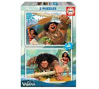 Educa - Set de 2 Puzzles Infantiles con 48 Piezas de cartón | Vaiana Disney. A Partir de 4 5 6 años (16952)
