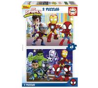 Educa - Set de 2 puzzles infantiles con 48 piezas de cartón Spidey & Amazing F