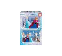 Educa - Frozen Set de 2 Puzzles Infantiles con 48 Piezas, Medida aproximada una Vez montados 28 x 20 cm, Compuesto por Grandes Piezas optimamente acabadas, Recomendado a Partir de 4 años (16852)