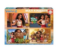 Educa - Set de 4 Puzzles Infantiles progresivos de 50 a 150 Piezas con imágenes de Vaiana 2. Medidas: 34 x 24 cm. Recomendados a Partir de 3 4 5 años (20104)