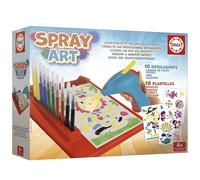 Educa - Spray Art | Crea fantásticos dibujos con aerógrafo automático. Práctico, fácil y limpio. Juguete artístico para niños y niñas a partir de 4 años (20132)