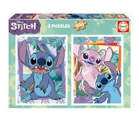 Educa - Stitch Disney | Pack de 2 Puzzles de 500 Piezas | Incluye Cola Fix Puzzle | Medidas: 34 x 48 cm | A Partir de 11 años (19732)