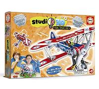 Educa - Studio Puzzle en 3D con Piezas. Tornillos y Tuercas. Monta un avión Desde Cero. Recomendado a Partir de 5 años (19185)