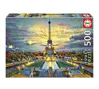 Educa - Torre Eiffel | Puzzle Adultos de 500 Piezas | Incluye Pegamento Fix Puzzle | A Partir de 11 años (19621)