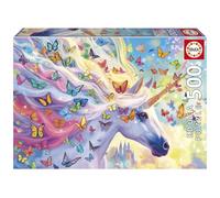 Educa Borrás – Puzzle Unicornio Arcoíris – 500 piezas, 48 x 34 cm, incluye pegamento, desde 11 años