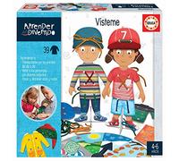 Educa - Yo aprendo a Vestir los Personajes | Aprender es Divertido | Juguete Educativo niños 4 años | Aprenderán Las Prendas habituales del día a día vistiendo a los Personajes (19326)