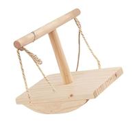 Educación de aves Patios de recreo para balanceo de madera natural soporte de inteligencia enriquecimiento para equilibrio de estimulación mental ejercicio durabilidad barra de madera Conures y