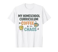 Educación en casa Mamá Café Caos Enseñanza Aprendizaje Enseñanza Mamá Camiseta