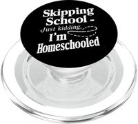 Educación en casa Vida Educación en casa Mamá Escuela en casa Papá Maestro Niños PopSockets PopGrip para MagSafe