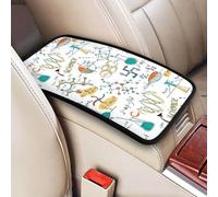 Educación en el laboratorio de ciencias: Biología y Química,Funda para reposabrazos de consola central de vehículo, almohadilla suave y cómoda para pasamanos de coche, cojín universal