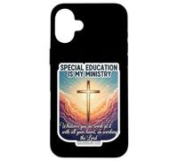 Educación Especial Cristiana Es Mi Ministerio Maestro Educador Carcasa para iPhone 16 Plus