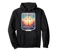 Educación Especial Cristiana Es Mi Ministerio Maestro Educador Sudadera con Capucha