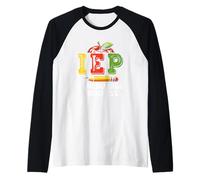 Educación Especial para Maestros Aliento al Estudiante Progreso Camiseta Manga Raglan