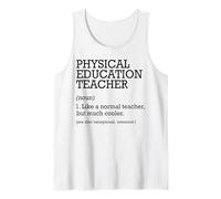 Educación Física Profesor Definición de Trabajo Personalizado Divertido Camiseta sin Mangas