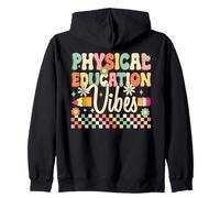 Educación Física Vibes Retro Escuela Diseño Sudadera con Capucha