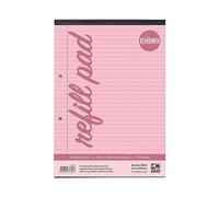 Educación Papel RHINO A4 tintados Especial Refill Pad - Rosa