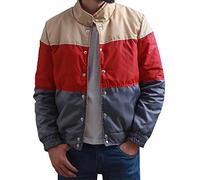 Educación Sexual ASA Butterfield Otis Milburn Satén/Chaqueta de bombardero de algodón, Chaqueta bomber de satén, S