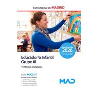 Educador/a Infantil Grupo III de la Comunidad de Madrid. Temario general