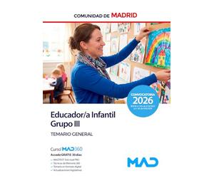 Educador/a Infantil Grupo III de la Comunidad de Madrid. Temario general