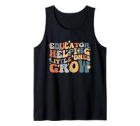 Educador Ayudando a Pequeñas Mentes a Crecer, Escuela de Maestros de Preescolar Camiseta sin Mangas